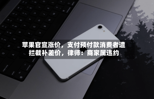 苹果官宣涨价，支付预付款消费者遭拦截补差价，律师：商家属违约-第2张图片