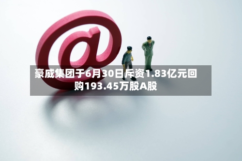 豪威集团于6月30日斥资1.83亿元回购193.45万股A股