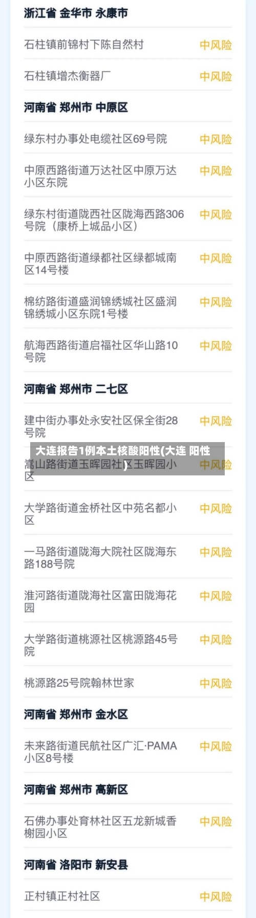 大连报告1例本土核酸阳性(大连 阳性)-第2张图片