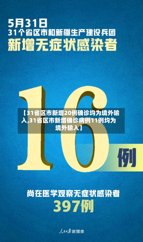 【31省区市新增20例确诊均为境外输入,31省区市新增确诊病例11例均为境外输入】