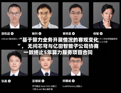 “基于算力业务开展情况的客观变化”， 无问芯穹与亿田智能子公司协商一致终止5年算力服务项目合同-第2张图片