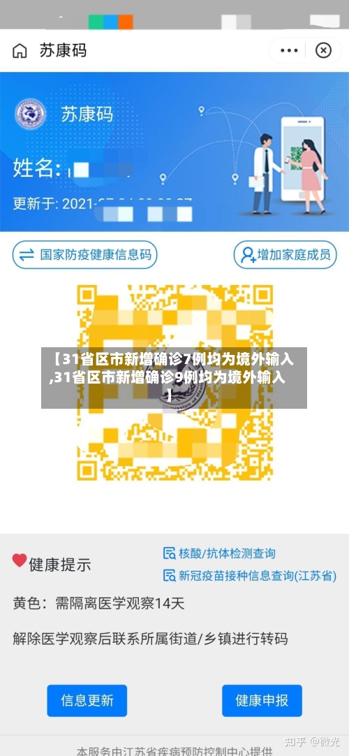 【31省区市新增确诊7例均为境外输入,31省区市新增确诊9例均为境外输入】-第2张图片