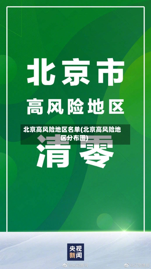 北京高风险地区名单(北京高风险地区分布图)-第2张图片