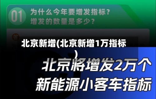 北京新增(北京新增1万指标)