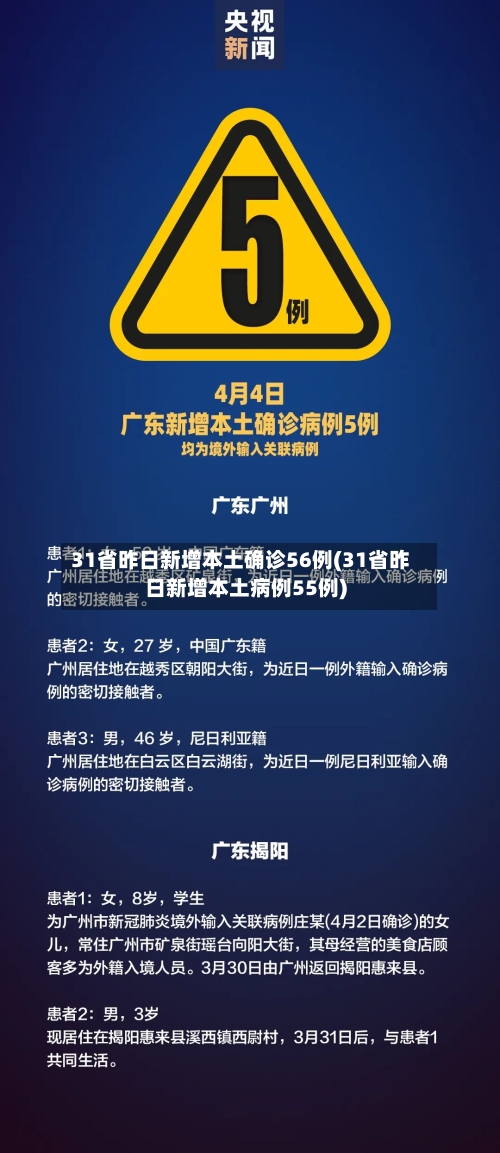 31省昨日新增本土确诊56例(31省昨日新增本土病例55例)-第2张图片