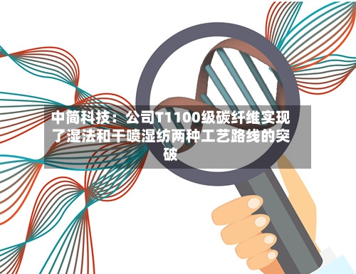 中简科技:公司T1100级碳纤维实现了湿法和干喷湿纺两种工艺路线的突破-第2张图片