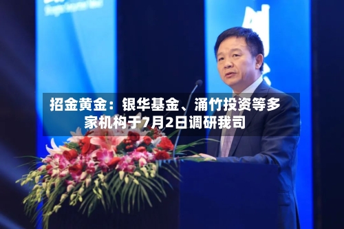招金黄金：银华基金、涌竹投资等多家机构于7月2日调研我司