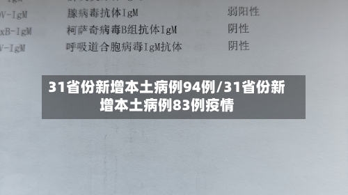 31省份新增本土病例94例/31省份新增本土病例83例疫情-第2张图片