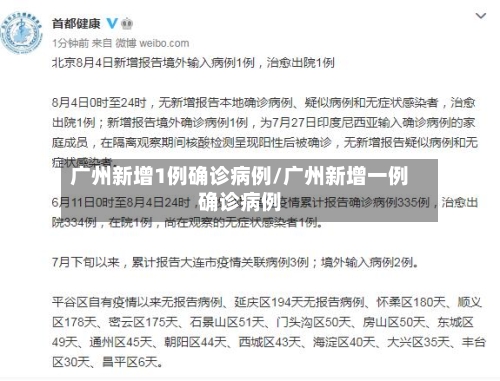 广州新增1例确诊病例/广州新增一例确诊病例