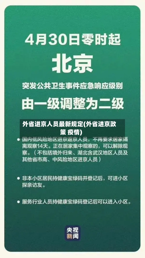 外省进京人员最新规定(外省进京政策 疫情)-第2张图片