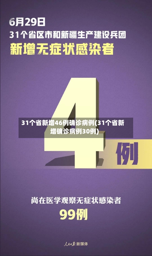 31个省新增46例确诊病例(31个省新增确诊病例30例)