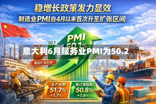 意大利6月服务业PMI为50.2