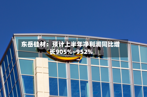 东岳硅材：预计上半年净利润同比增长905%~952%