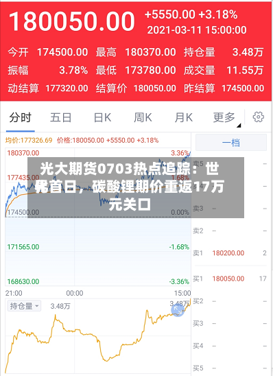 光大期货0703热点追踪：世界化首日，碳酸锂期价重返17万元关口-第2张图片