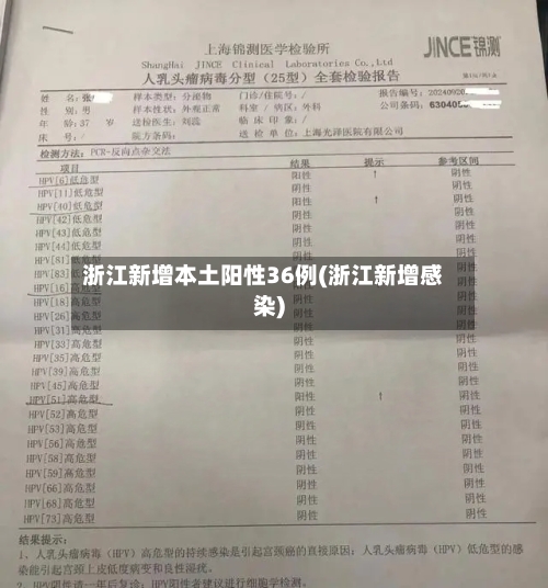 浙江新增本土阳性36例(浙江新增感染)