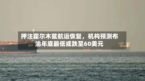 押注霍尔木兹航运恢复，机构预测布油年底最低或跌至60美元-第2张图片