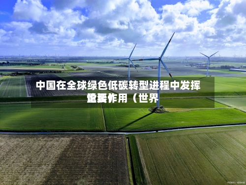 中国在全球绿色低碳转型进程中发挥重要作用（世界论坛）-第2张图片