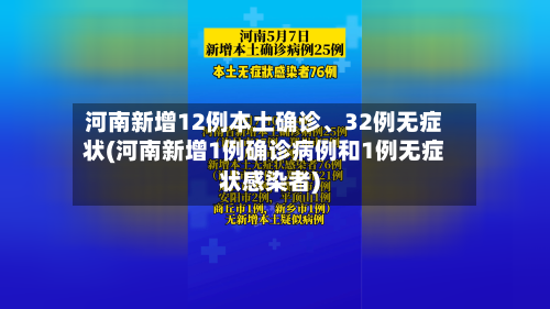 河南新增12例本土确诊、32例无症状(河南新增1例确诊病例和1例无症状感染者)-第3张图片