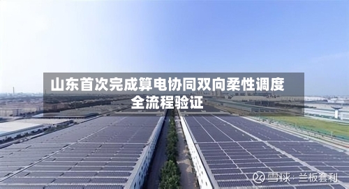 山东首次完成算电协同双向柔性调度全流程验证