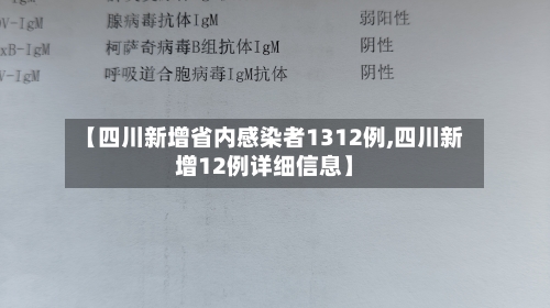 【四川新增省内感染者1312例,四川新增12例详细信息】-第3张图片