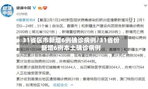 31省区市新增6例确诊病例/31省份新增6例本土确诊病例-第2张图片