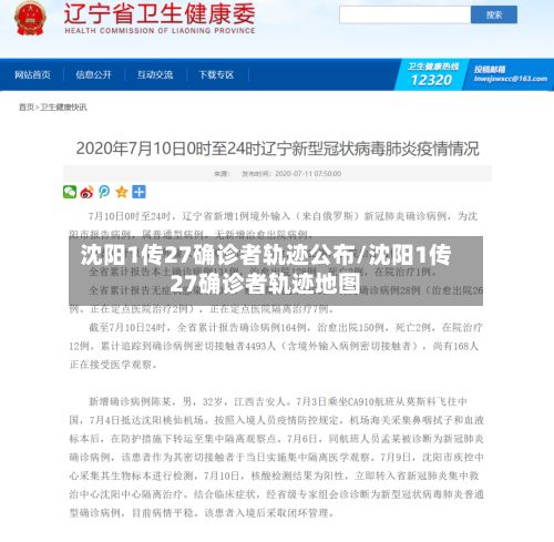 沈阳1传27确诊者轨迹公布/沈阳1传27确诊者轨迹地图-第3张图片