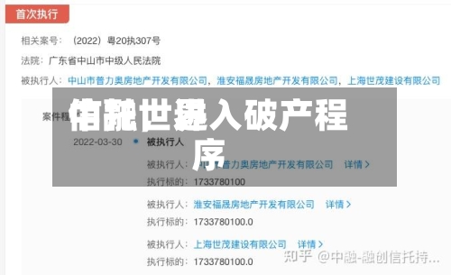 中融世界信托，进入破产程序-第2张图片
