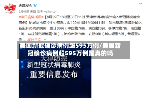 美国新冠确诊病例超595万例/美国新冠确诊病例超595万例是真的吗