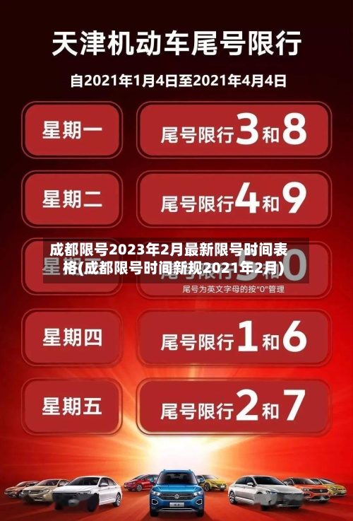 成都限号2023年2月最新限号时间表格(成都限号时间新规2021年2月)