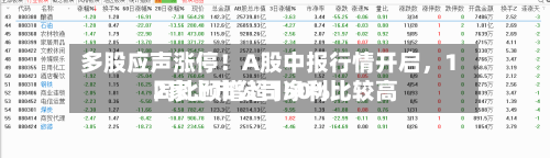 多股应声涨停！A股中报行情开启，12家上市公司净利比较高同比预增超150%-第3张图片