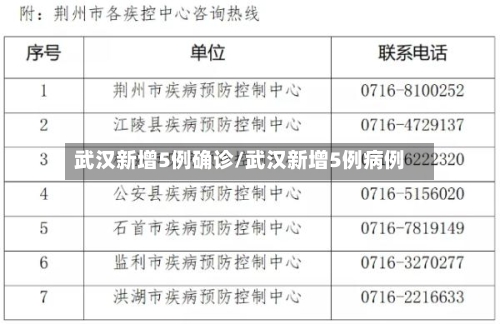 武汉新增5例确诊/武汉新增5例病例-第2张图片