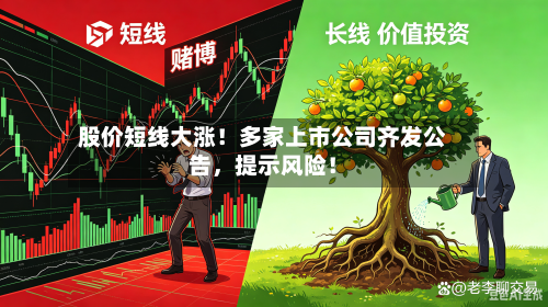 股价短线大涨！多家上市公司齐发公告，提示风险！