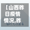 【山西昨日疫情情况,昨日山西疫情通报】-第2张图片