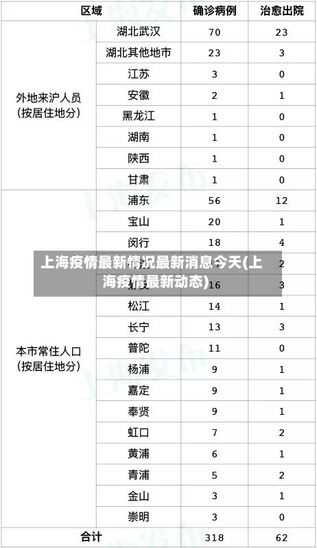 上海疫情最新情况最新消息今天(上海疫情最新动态)