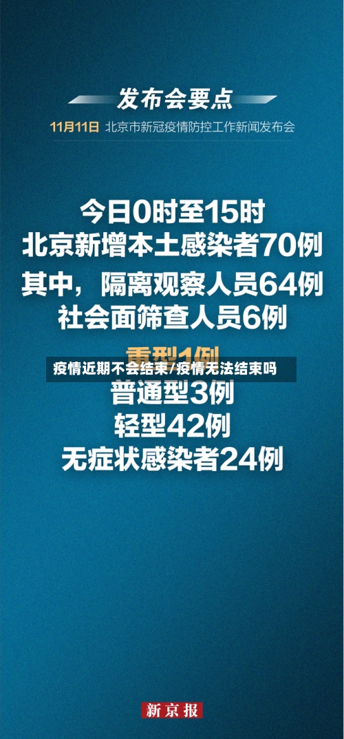 疫情近期不会结束/疫情无法结束吗
