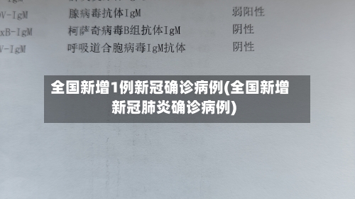 全国新增1例新冠确诊病例(全国新增新冠肺炎确诊病例)-第3张图片