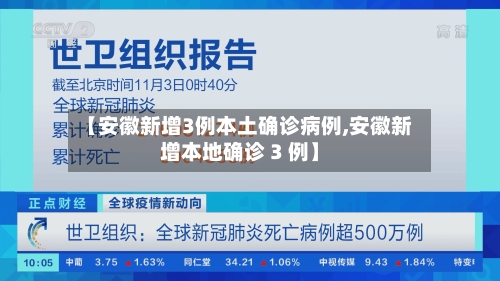 【安徽新增3例本土确诊病例,安徽新增本地确诊 3 例】