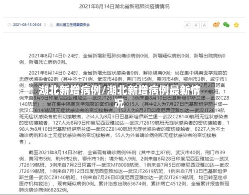 湖北新增病例/湖北新增病例最新情况