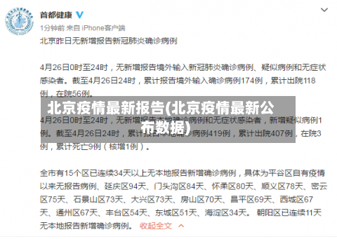 北京疫情最新报告(北京疫情最新公布数据)