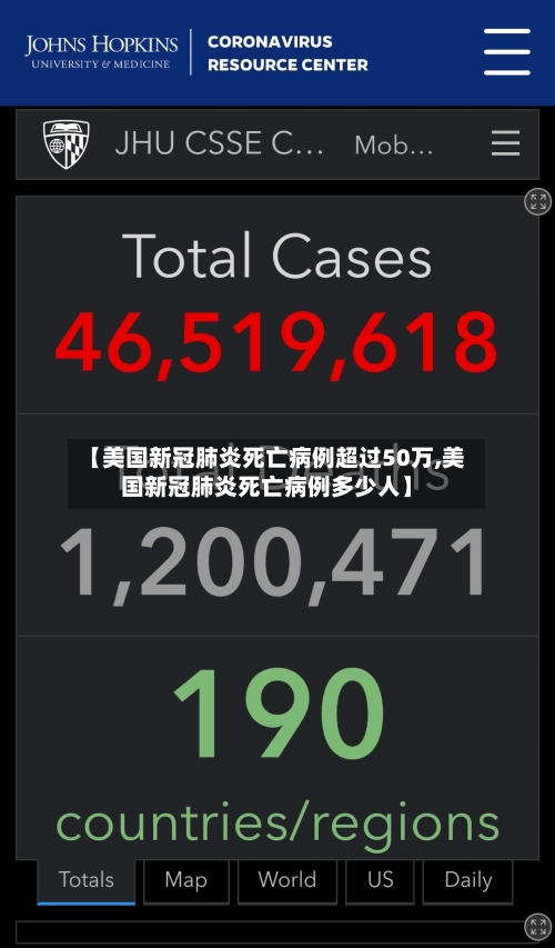 【美国新冠肺炎死亡病例超过50万,美国新冠肺炎死亡病例多少人】