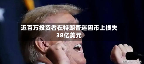 近百万投资者在特朗普迷因币上损失38亿美元-第3张图片