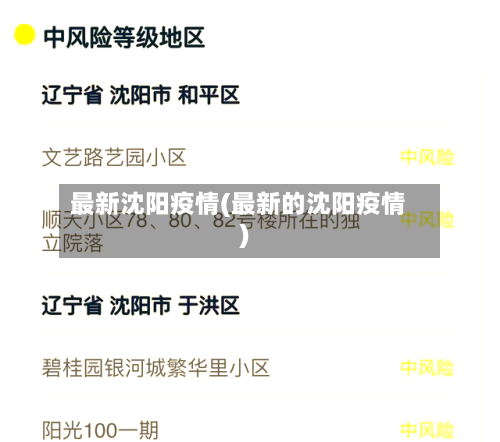 最新沈阳疫情(最新的沈阳疫情)-第3张图片