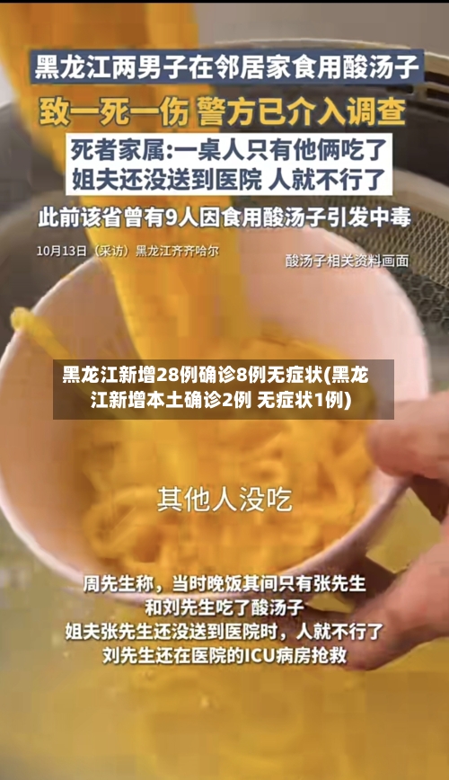 黑龙江新增28例确诊8例无症状(黑龙江新增本土确诊2例 无症状1例)