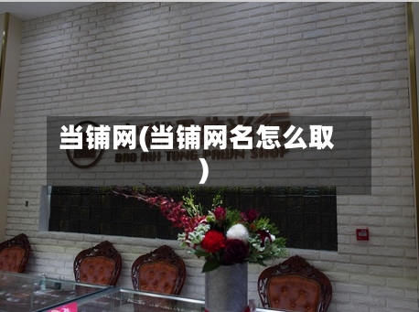 当铺网(当铺网名怎么取)-第2张图片