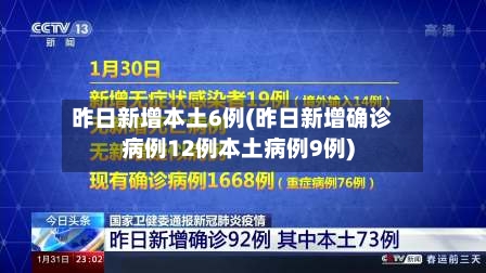昨日新增本土6例(昨日新增确诊病例12例本土病例9例)-第2张图片