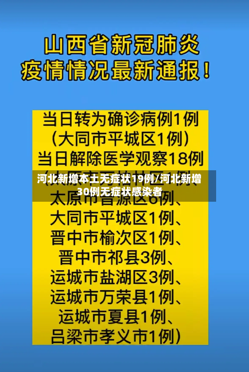 河北新增本土无症状19例/河北新增30例无症状感染者-第3张图片