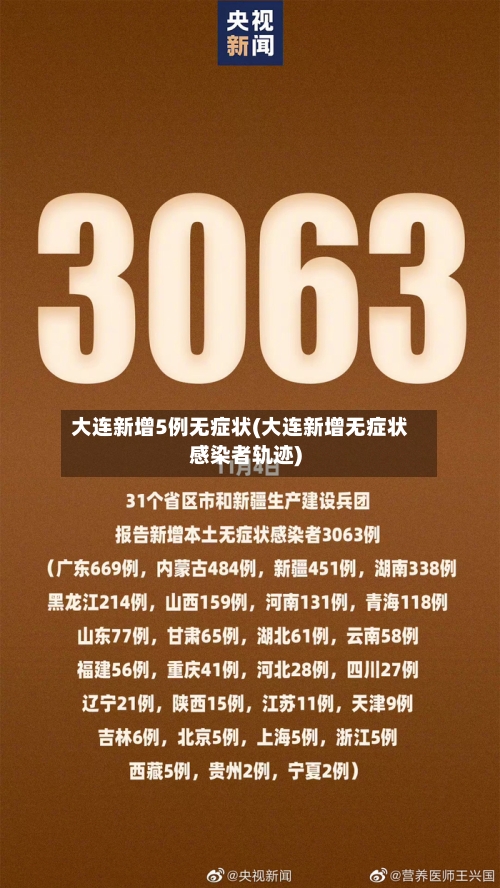 大连新增5例无症状(大连新增无症状感染者轨迹)