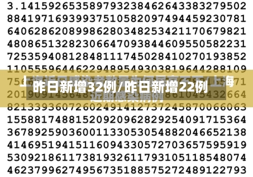 昨日新增32例/昨日新增22例