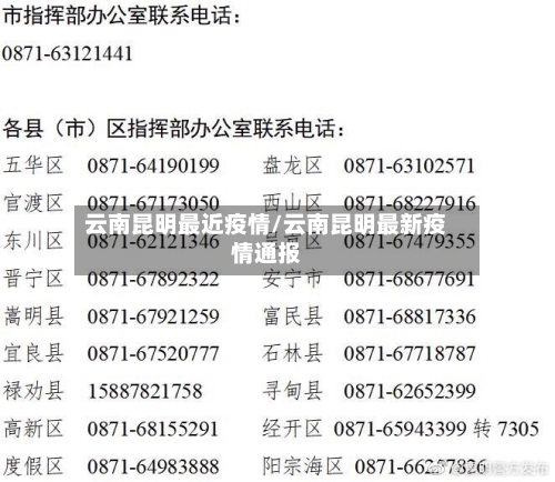 云南昆明最近疫情/云南昆明最新疫情通报
