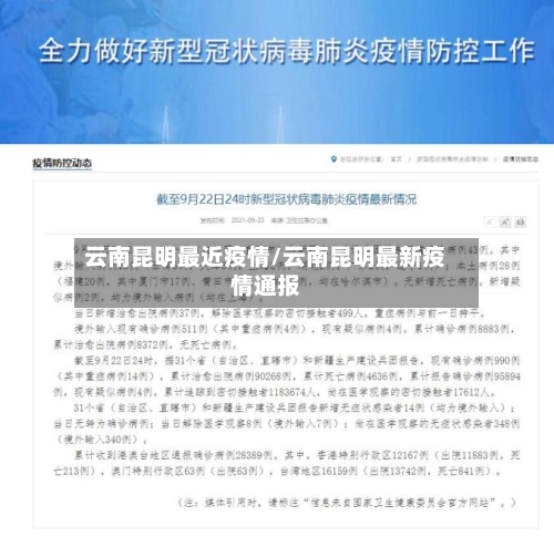 云南昆明最近疫情/云南昆明最新疫情通报-第2张图片